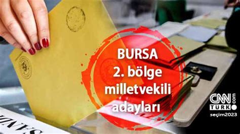 Bursa 2 Bölge milletvekili adayları listesi 2023 AK Parti CHP MHP