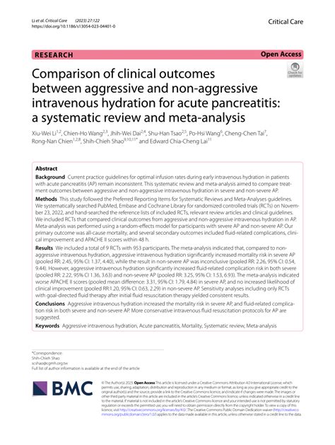 PDF Comparison Of Clinical Outcomes Between Aggressive And Non