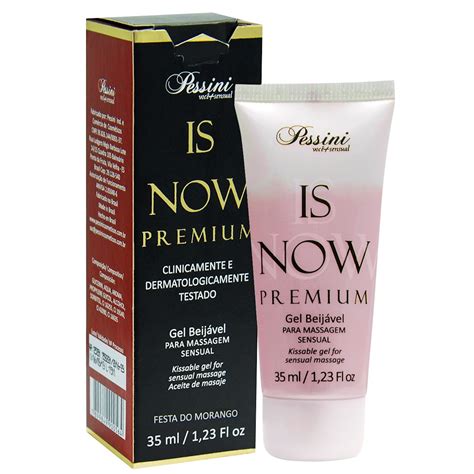 Is NOW Premium Gel Quente Comestível FESTA DO MORANGO 35ml Pessini Sex shop Loja Pimenta