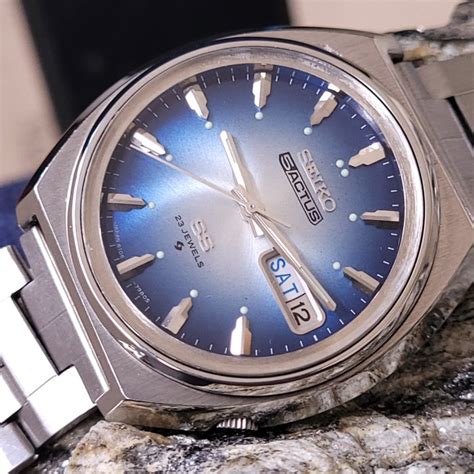 Seiko Actus Blue Sunburst Dial N R P Watch Men Catawiki