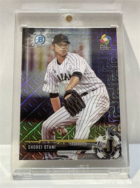 代購代標第一品牌樂淘letao大谷翔平 2017 Bowman Mega Box Bowman Chrome Prospects Mojo