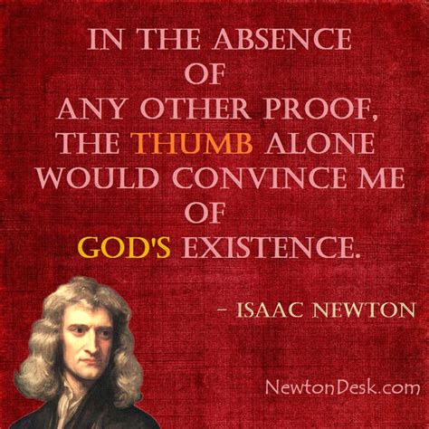 Isaac Newton Quotes On Gods Existence