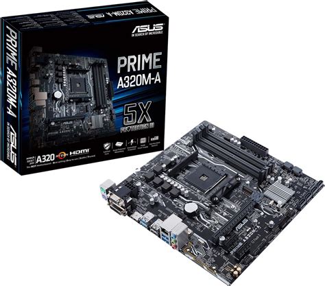 Asus A320 Amd Ryzen Am4 Ddr4 Hdmi Vga M2 Micro Atx Motherboard Uk Computers