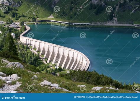 Reservoir Lago Di Fedaia Stock Photo Image 7063730