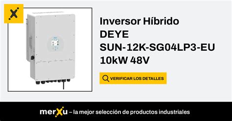 Deye Inversor H Brido Sun K Sg Lp Eu Kw V Merxu Negocia