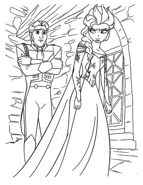 Prince Hans Frozen Coloring Pages