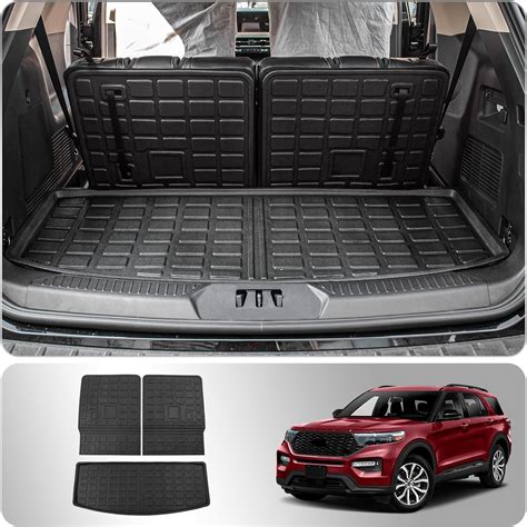 Thinzyou Cargo Mat Compatible With 2020 2025 Ford Explorer Trunk Mat Cargo Liner