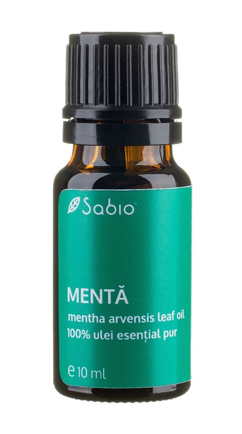 Ulei Esential Pur De Menta Mentha Arvensis Leaf Oil 10ml Sabio D