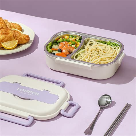 Jual Kotak Makan Sekat Lunch Box Stainless Dear Bear Tahan Panas