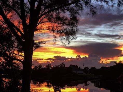 Sunset In My Backyard Was Exceptionally Beautiful The Other Day Rpics