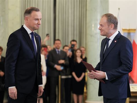 Rozmowa Prezydent Premier Andrzej Duda I Donald Tusk Konsultowali