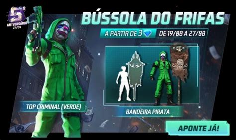 Top Criminal Verde Est De Volta Ao Free Fire Veja Como Pegar