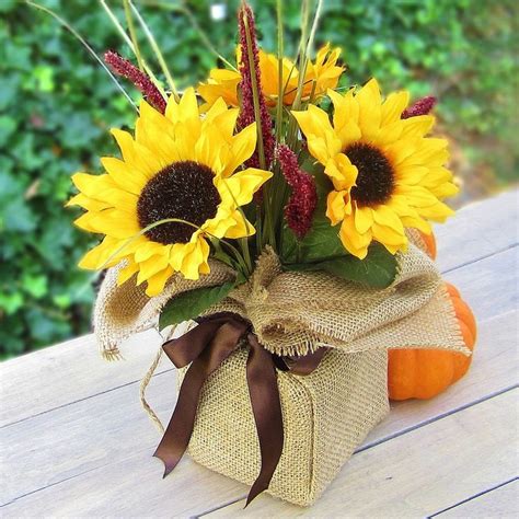 Фоамиран Секреты мастерстваЦветыМастер классы Fall Flower Arrangements Sunflower