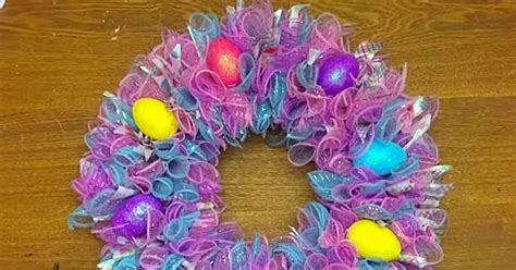 How To Make A Mesh Easter Wreath