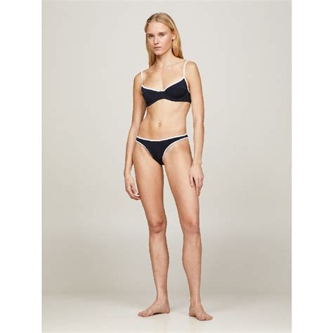 Shop Tommy Hilfiger Cheeky High Leg Bikini Bottoms Online In Lebanon