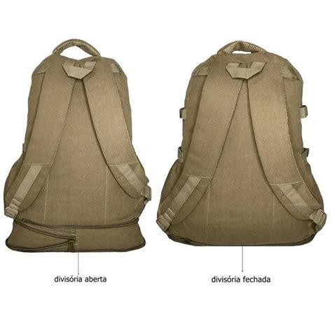 Mochila Camping Kvn Litros Grande Lona Expansivo Creme