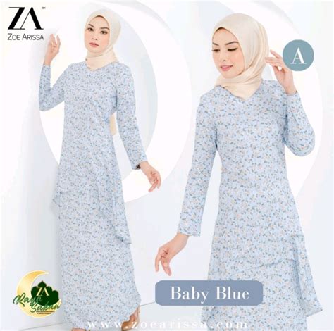 Zoe Arissa Kurung Women S Fashion Dresses Sets Traditional