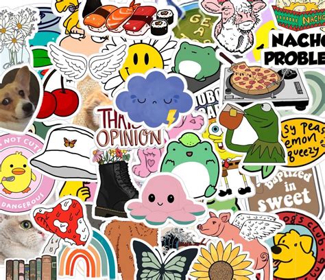 Random Sticker Pack Cheap Stickers Aesthetic Stickers Laptop Etsy