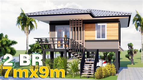 Elevated House Design With Floor Plan Floor Roma