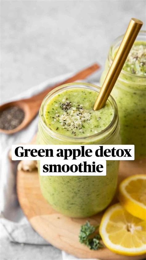 Green Apple Detox Smoothie Pinterest