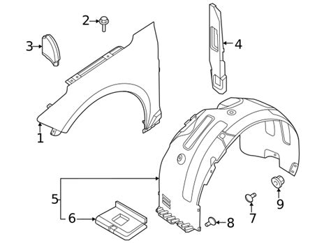 Kia 2021-2023 Kia K5 Fender Liner 86812-L3300 | KIA Parts Hub Kia parts ...