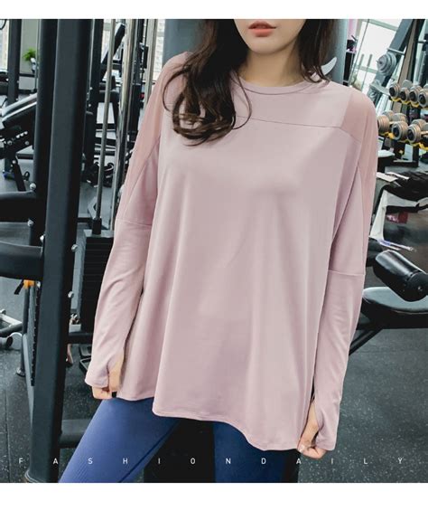 Loose Yoga Clothes For Fitness Sport Shirt Women Blouse O Neck Workout