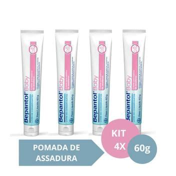 Pomada De Assadura Para O Rosto - Kit com 4 Cremes Pomada de Assadura 60gr Cada - Bepantol - Creme ...