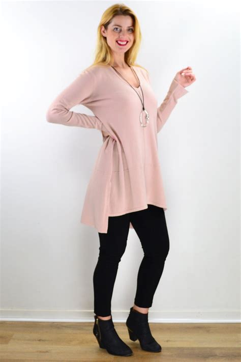 Soft Pink Snuggle Up Tunic Top I Love Tunics