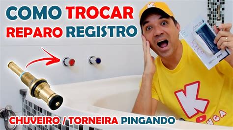 COMO Consertar Chuveiro Torneira Vazando COMO Trocar O Reparo Do