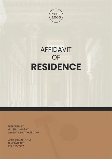 Free New York Affidavit Of Residence Template Edit Online And Download