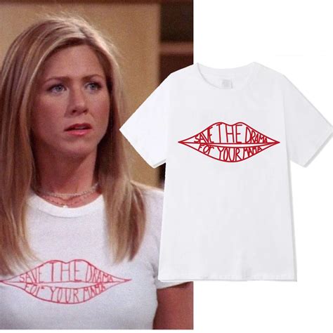 Friends Tv Show Rachel Save The Drama For Your Mama T Shirt Kawaii Tops