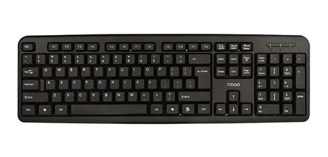 Teclado Noganet NKB-78011 QWERTY español color negro | JLENSECOBA