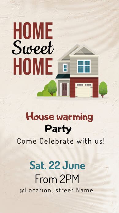 Cool Pastel House Warming Party Invitation Po Template Postermywall