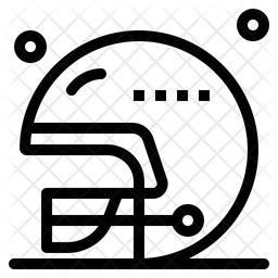 Safety Helmet Icon - Download in Line Style