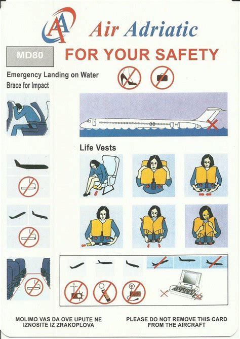 Mcdonnell Douglas Md 80 Safety Cards