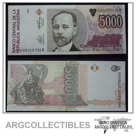 Argentina Billete Australes P Unc Reposicion