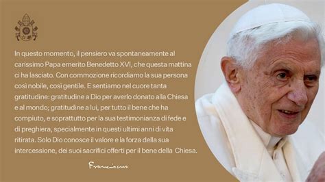 Papa Francesco Ricorda Benedetto XVI Eugenio Ruberto