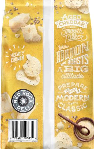 Red Rock Deli Kettle Chips Aged Cheddar And Dijon Deli Style Potato