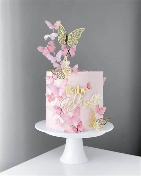 Welcome Baby Butterfly Cake Topper Butterfly Baby Shower Cake Topper