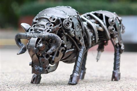 Bull Metal Sculpture