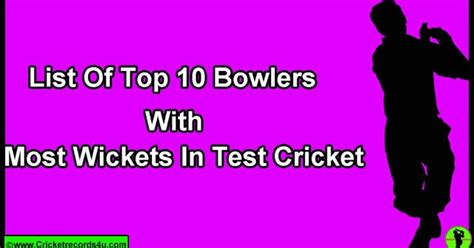 Top 10 Bowlers With Most Wickets In Test Cricket | Cricket Records