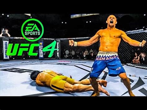 Bruce Lee Vs Chuck Liddell EA Sports UFC 4 Champions Fight YouTube