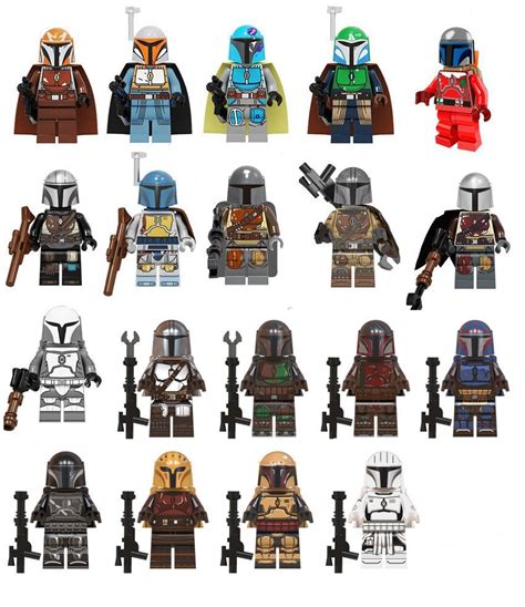 19pcs The Mandalorian Minifigures Lego Compatible New Mandalorian set