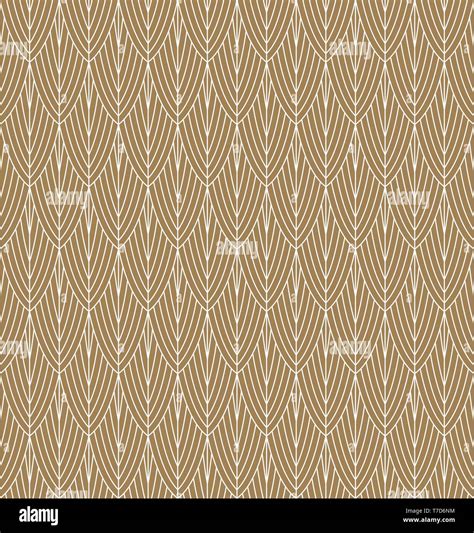 Seamless Geometric Pattern In Style Art Deco Brown Color Background