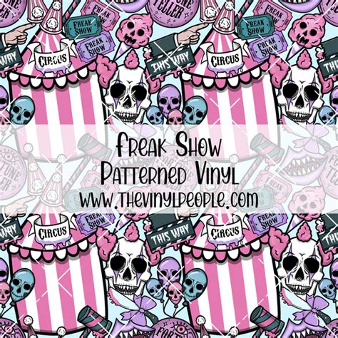 Freak Show Patterned Vinyl Thevinylpeople