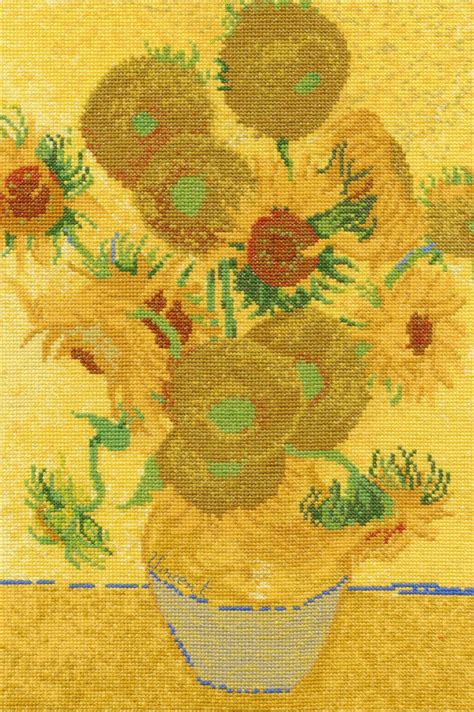 Van Gogh Sunflower Cross Stitch Kit Cross Stitch Dmc