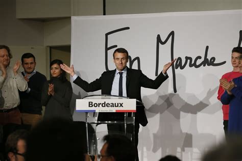 Photo Emmanuel Macron leader du mouvement En Marche et candidat à