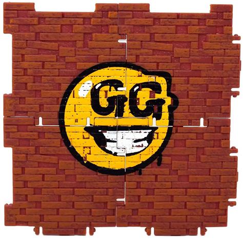 Fortnite Building Material with GG smiley face 4 Figure Accessory Loose ...