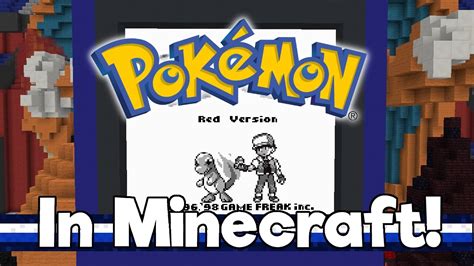 PokÉmon Red In Minecraft Map Showcase Youtube