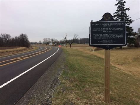 Shawnee Indian Reservation Us Military Reserve Historical Marker